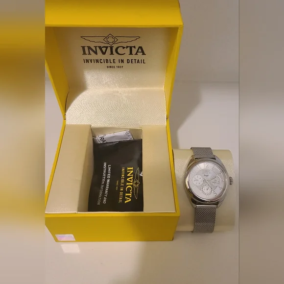 Invicta Angel Silver Watch with Subdials - Picture 3 of 5